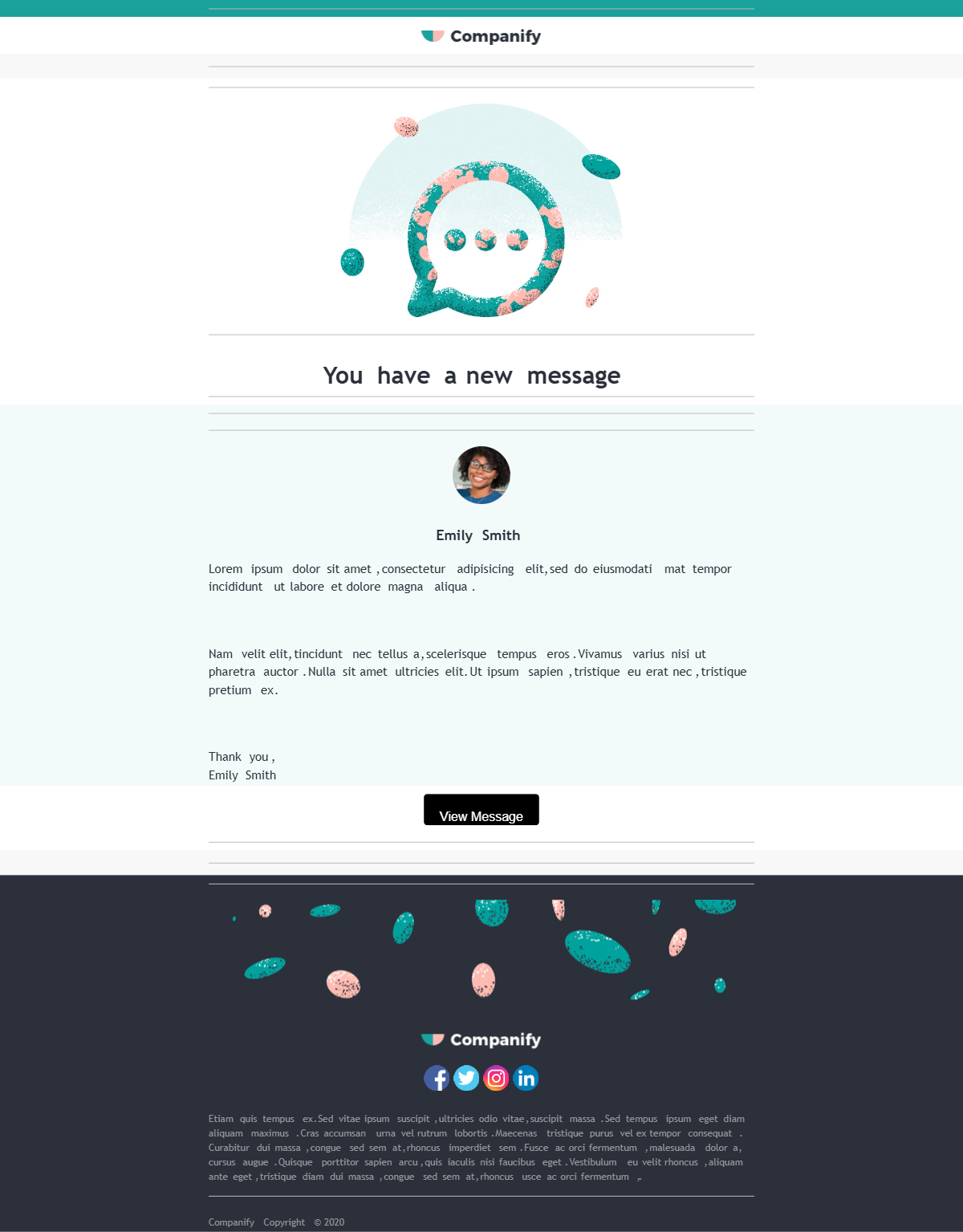 Message Received preview
