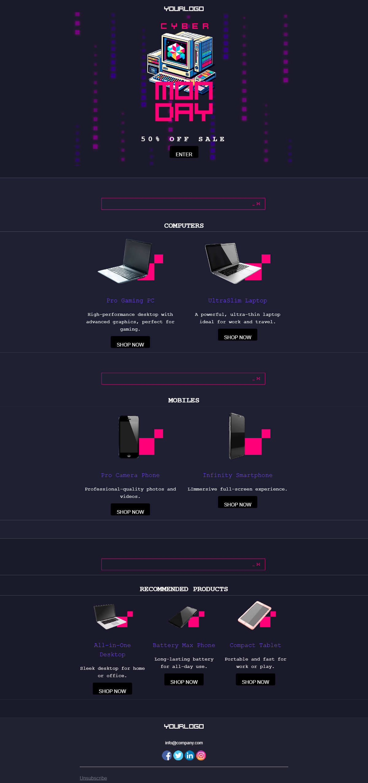 Retro Cyber Monday preview