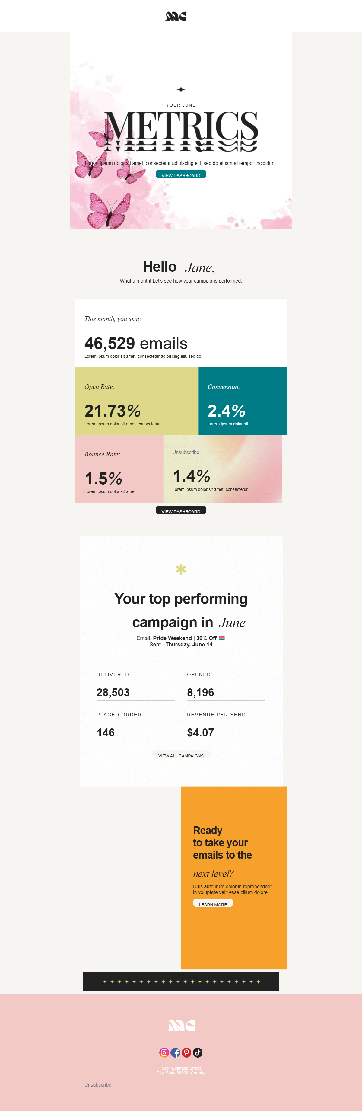 Metrics preview