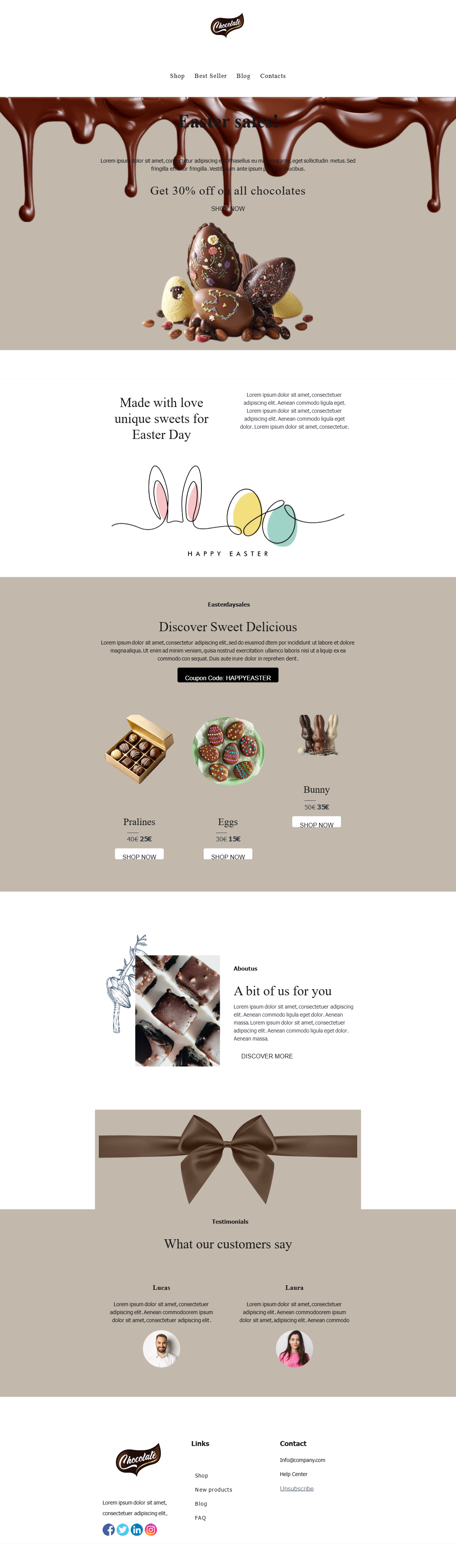 Easter Chocolate Offer