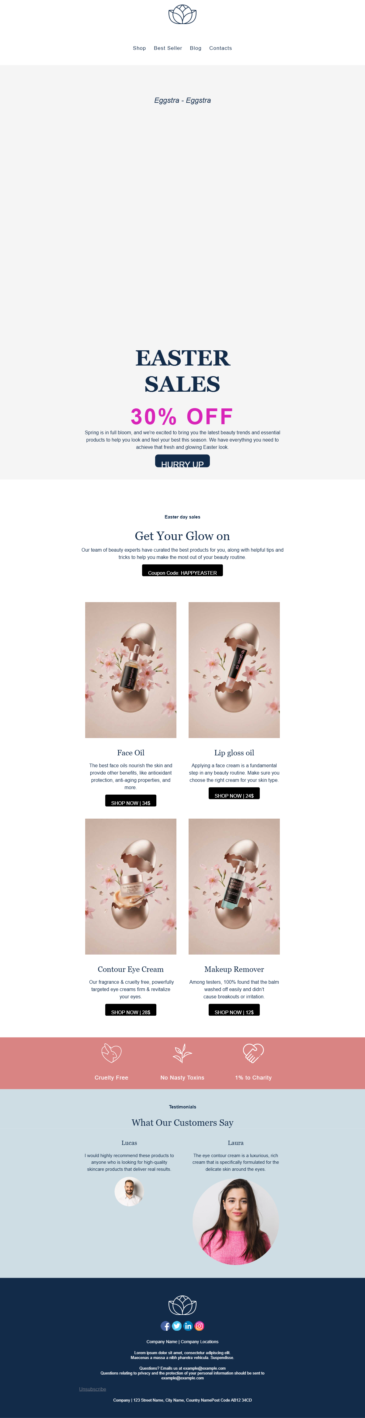 Cosmetics Easter Sales preview