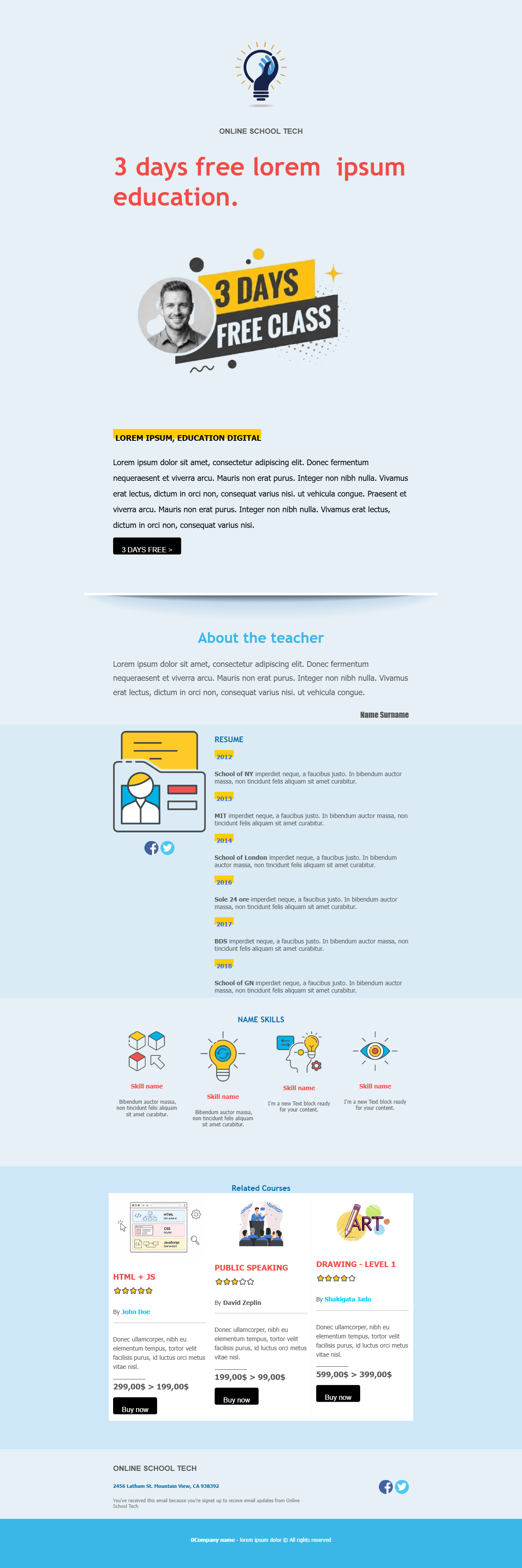 Education Class preview
