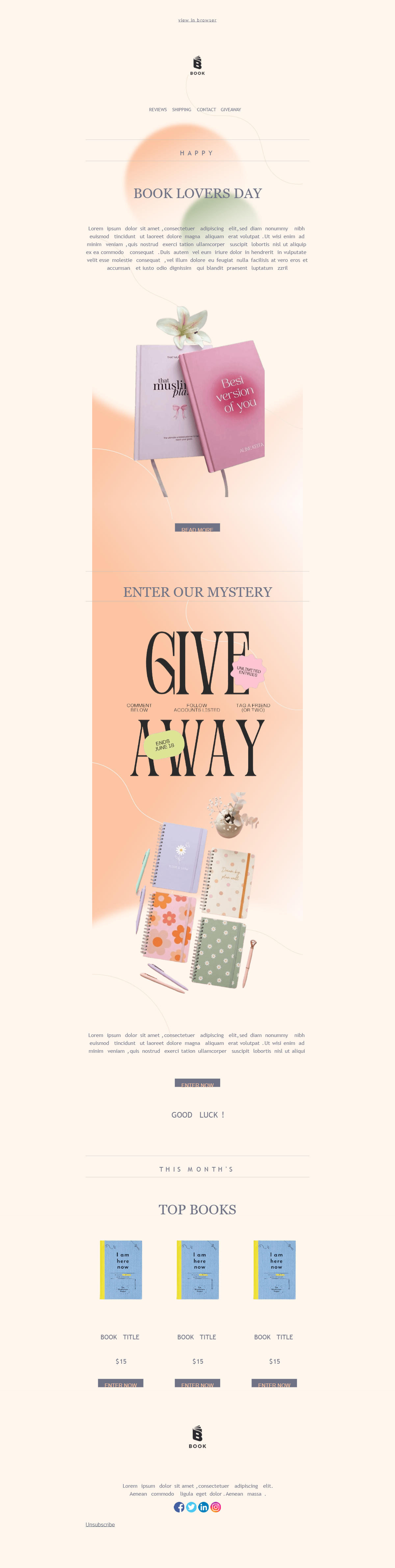Book Lovers Day Giveaway