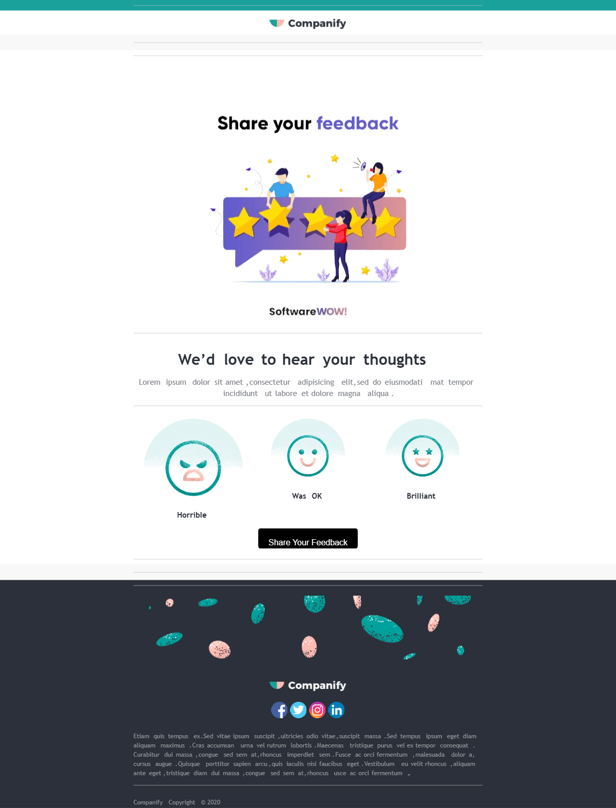Share Your Feedback preview