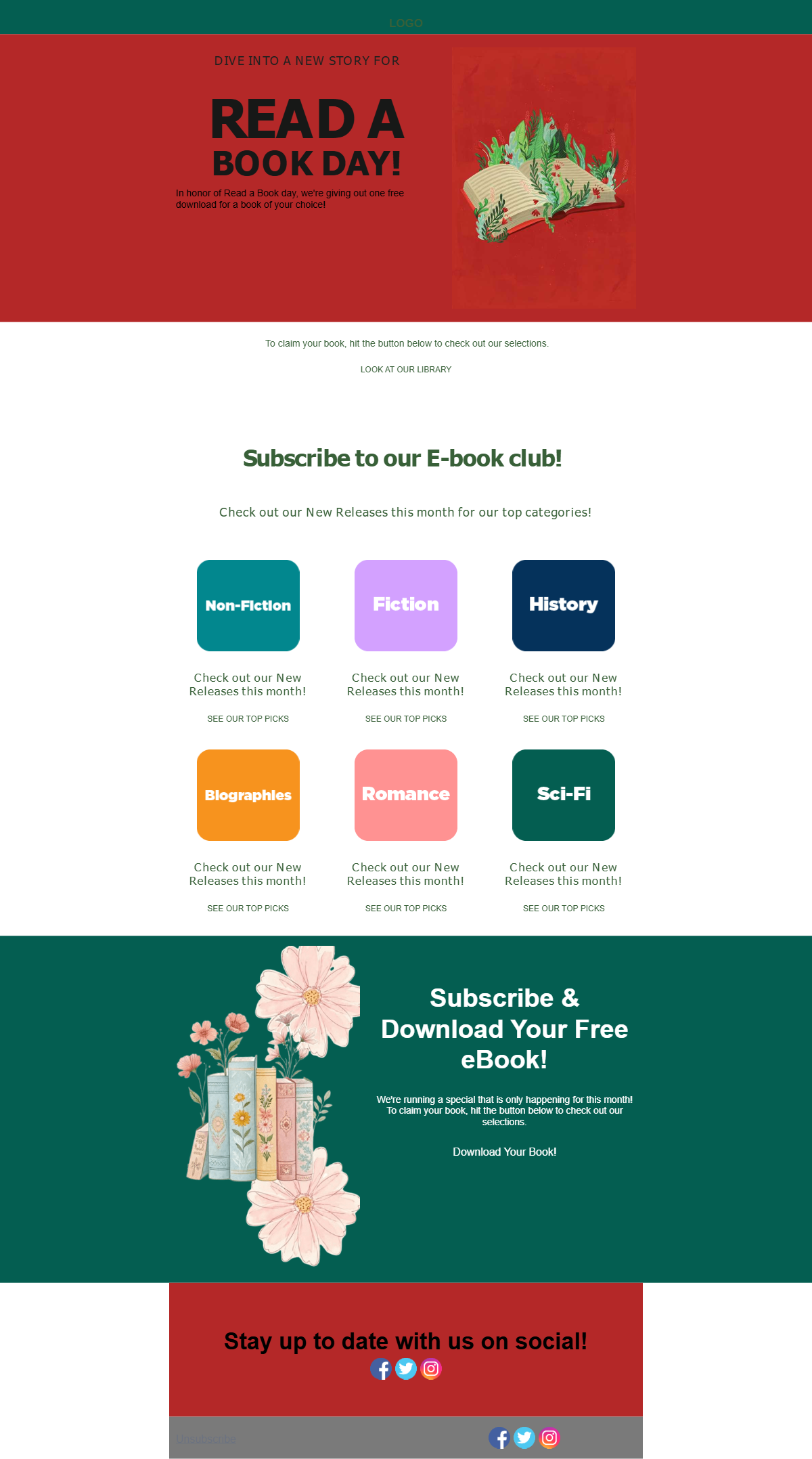 Read A Book Day - Online Subscription