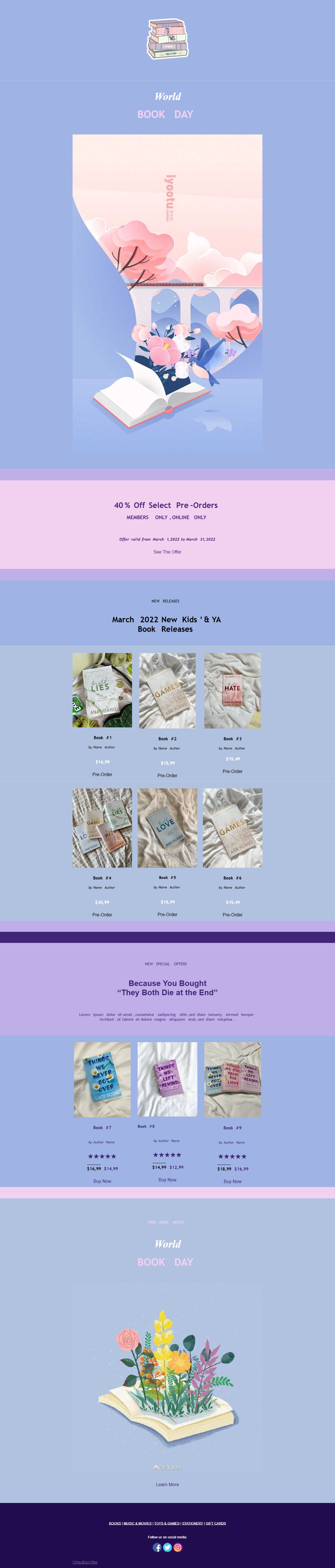 World Book Day Offer preview